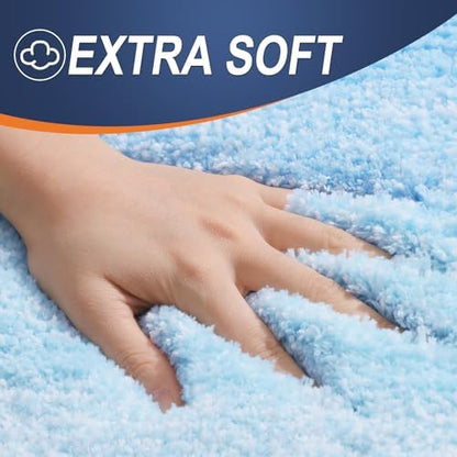 OLANLY Small Bathroom Rugs 24x16, Extra Soft Absorbent Microfiber Bath Rugs
