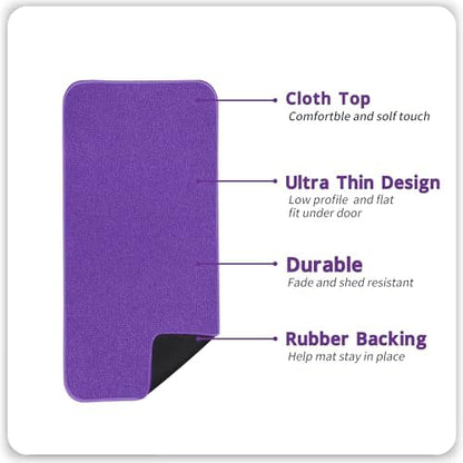 Bath Mat,Ultra Thin Bathroom Runner Rugs,Large Bath Mats for Bathroom,Quick Dry,Non-Slip,Machine Washable,Low Pile,Bath Rug,Shower Outside,Sink,Home Decor Accessories.Purple,1'9"x3'11"（21x47inch）
