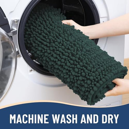 Arotive Round Bathroom Rugs 24x24, Soft Absorbent Chenille Shaggy Bath Mat