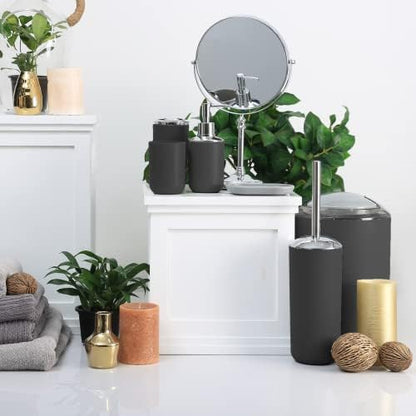 Moss & Stone 6-Piece Black Bathroom Accessories Set, Soap Dispenser