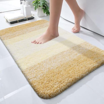 OLANLY Small Bathroom Rugs 24x16, Extra Soft Absorbent Microfiber Bath Rugs