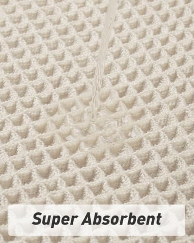 Upgraded Waffle Bath Mat Ultra Absorbent Non Slip Bathroom Mat, 24" x 36"