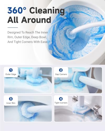 60 Count Toilet Wand Refills Compatible with Clorox Toilet Wand