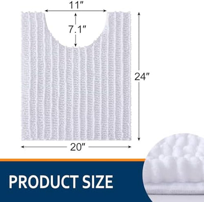 Smiry Bathroom Toilet Rugs U Shaped 24X20, Chenille Bath mats for Toilet