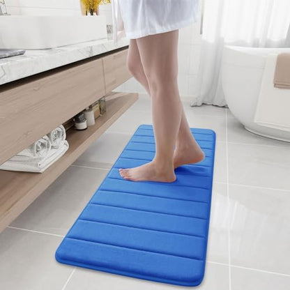 Buganda Memory Foam Bath Mat 47 x 17, Ultra Soft Absorbent Bathroom Rugs