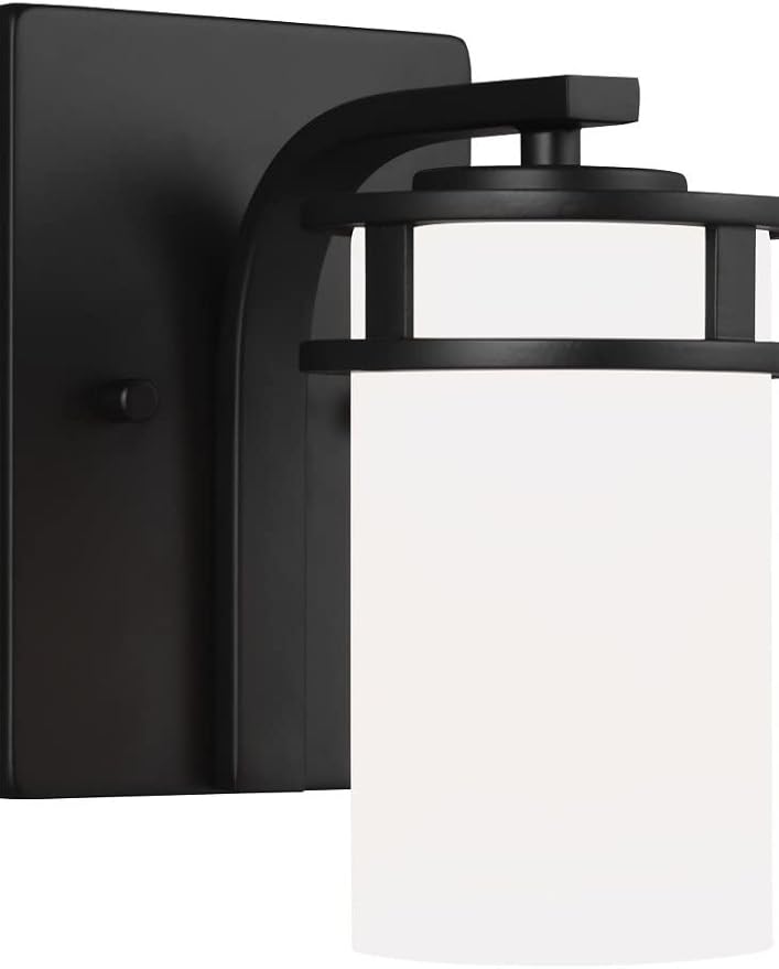 Generation Lighting 4121601-05 1-Light Robie Bath Fixture Wall Lamp Chrome 4121601-05, Bathroom Light Fixture for Home Decor, Vanity Light Fixture Uses A19 Standard or LED Light Bulbs