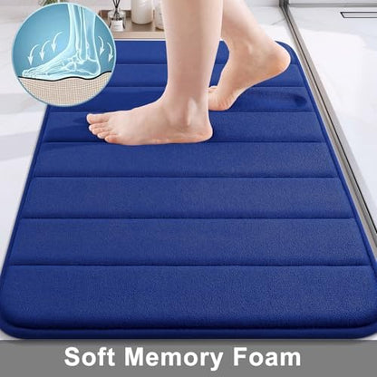 Buganda Memory Foam Bath Mat 47 x 24, Ultra Soft Absorbent Bathroom Rugs