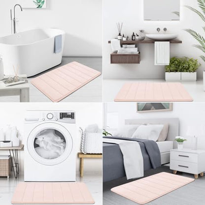 Buganda Memory Foam Bath Mat 47 x 17, Ultra Soft Absorbent Bathroom Rugs