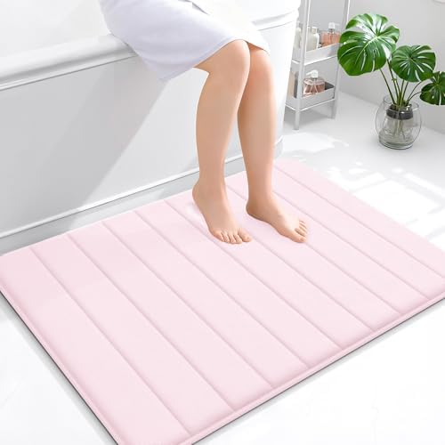 OLANLY Memory Foam Large Bath Mat 40x32, Super Soft Absorbent Bathroom Rugs