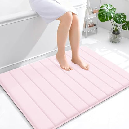 OLANLY Memory Foam Large Bath Mat 40x32, Super Soft Absorbent Bathroom Rugs