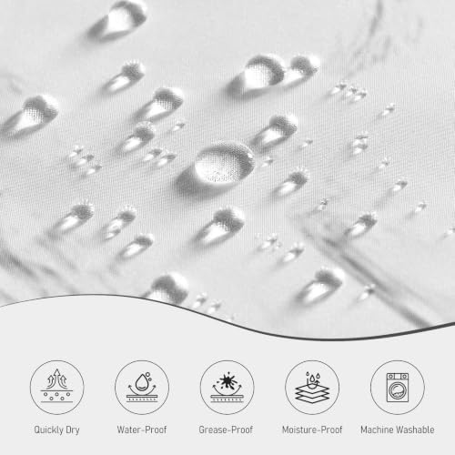Black Marble Shower Curtain Modern Abstract Luxury Fluid Ink Texture Watercolor Bathroom Curtain Set with Hooks Soft and Lightweight Waterproof Fabric Machine Washable 36" Wx72 L