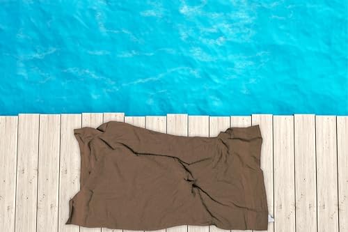 Bath Towels Pack of 6 – 24" x 48" – 100% Cotton Terry, Soft, Quick-Dry & Highly Absorbent – Chocolate Brown Towels for Bathroom, Spa, Gym, Hotel, Pool & Everyday Use