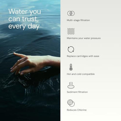 Aquabliss SF500 Daily Essential+ Shower Filter - Chrome