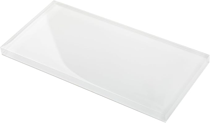 White Glass Subway Tile, Glass for Bathroom Kitchen Shower Backsplash Wall, 3 x 6 Inches, 4 Sq.Ft.