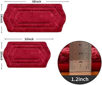 COSY HOMEER Non-Slip Bath Mat Extra Thick Absorbent Plush Washable