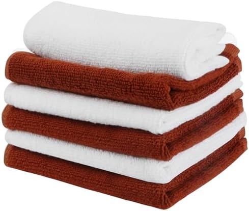 Washcloths Set, 6-Pack Cotton Wash Cloths, 12x12 Inch