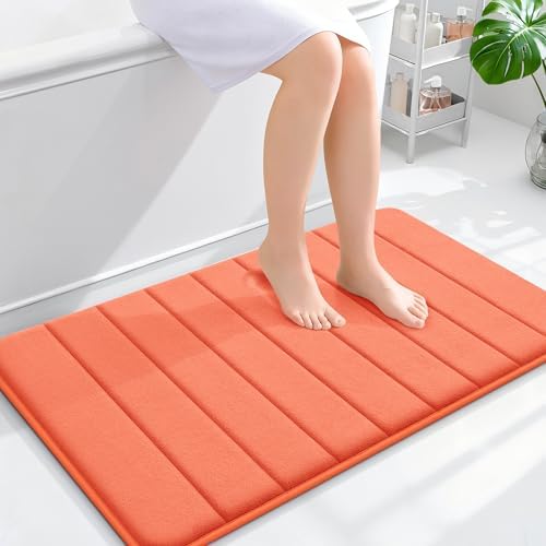 OLANLY Memory Foam Bath Mat 36x24, Super Soft and Absorbent Bathroom Rugs