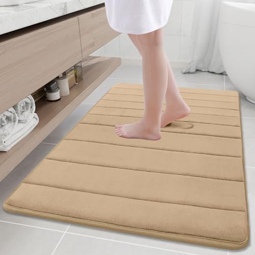 Buganda Memory Foam Bath Mat 40 x 32, Ultra Soft Absorbent Bathroom Rugs