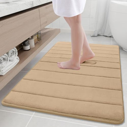 Buganda Memory Foam Bath Mat 40 x 32, Ultra Soft Absorbent Bathroom Rugs