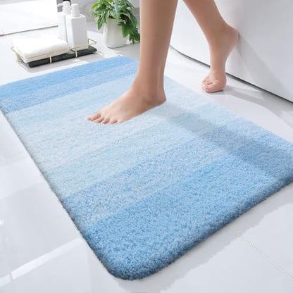 OLANLY Small Bathroom Rugs 24x16, Extra Soft Absorbent Microfiber Bath Rugs