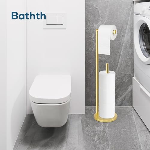 Toilet Paper Holder Stand, Gold Toilet Paper Holder Free Standing