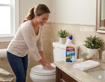 The Works Toilet Bowl Cleaner (2) bottles 24oz each