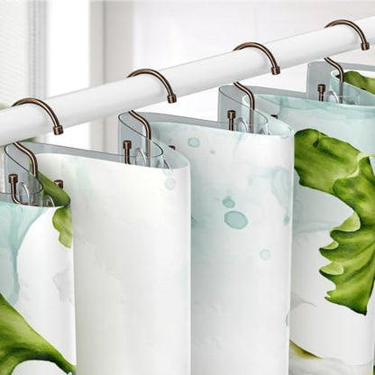 Goowin Shower Curtain Hooks, Shower Curtain Rings, Durable Rust Proof Shower Curtain Hangers, Shower Rings for Curtain, Double Glide Shower Hooks for Shower Curtain, Bronze, 24 Pack-Cylinders