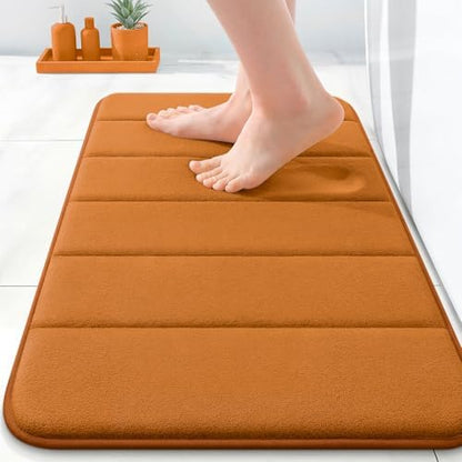 OLANLY Memory Foam Bath Mat 24x16, Super Soft and Absorbent Bathroom Rugs