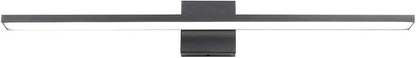 Ralbay 31.5inch Modern LED Black Vanity Light 28W Aluminum Frosted Acrylic for Bathroom Vanity Lighting Fixtures Cool White 6000K
