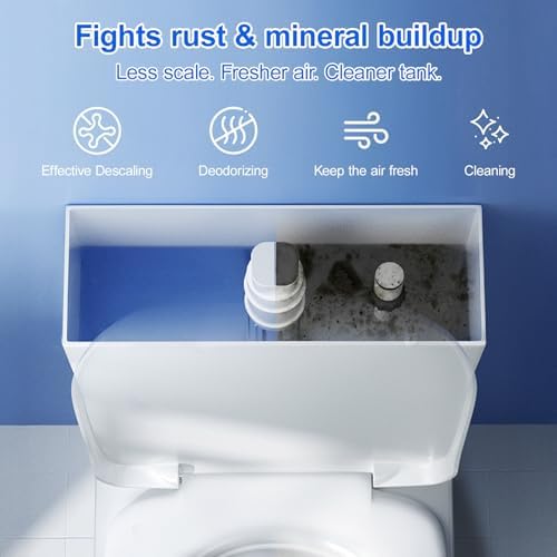 Automatic Toilet Bowl Cleaner Tablets - Fresh Scent, CleaningEffectively removes stains and limescale; Releases fresh fragrance for a pleasant bathroom experience;50PACK cleaning with facility, -NN