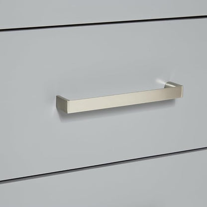 ARIEL Bayhill 72-inch Bathroom Vanity with Sink,Solid Wood, 1.5-inch Italian Carrara Marble Countertop, Double Rectangular Porcelain Sink, 2 Soft Closing Doors, 3 Dovetail Drawers, Grey