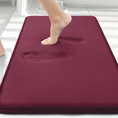 Smiry Memory Foam Bath Mat 30x20, Extra Soft and Absorbent Bathroom Rugs