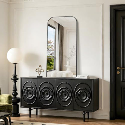 YIROMAN Bathroom Vanity Mirror,48"x24" Black Bathroom Mirrors for Over Sink