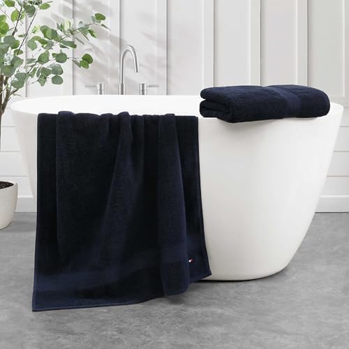 Tommy Hilfiger - Towel, Medium Weight Absorbent, for Everyday Home Use