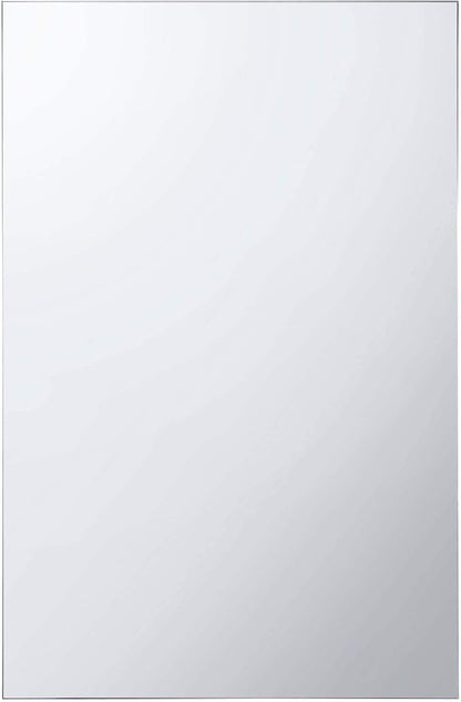 Bathroom Medicine Cabinet, Aluminum, Recessed/Surface Mount, 20" x 30", Right/Left Hinged, Mirrored Interior
