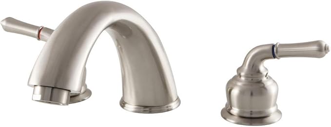 Kingston Brass KB368 Magellan Roman Tub Faucet, Brushed Nickel,8-Inch Adjustable Center