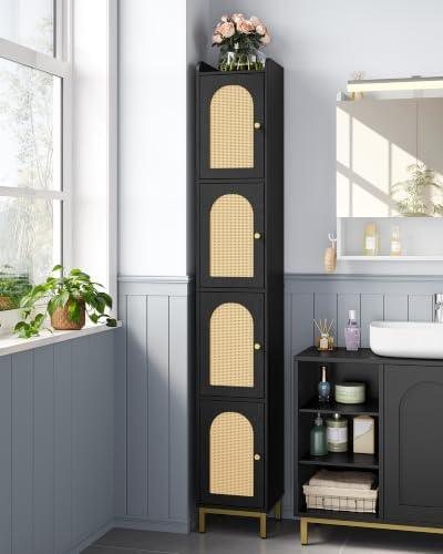 Hzuaneri 4-Tier Narrow Tall Storage Cabinet