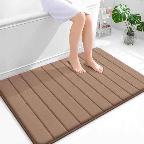 OLANLY Memory Foam Large Bath Mat 44x32, Super Soft Absorbent Bathroom Rugs