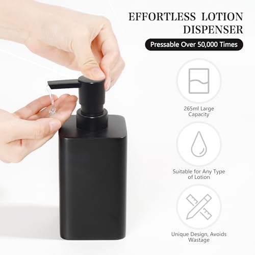 YMXYJM Bathroom Accessories Set, 4 Piece Toothbrush Holder Set, Matte Black