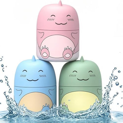 Cute Dinosaur-Shaped Toilet Bowl Cleaner Bottle, Bathroom Toilet Tank Cleaner with Ocean, Jasmine, and Peach Scent,Three bottles can be used for 9 months (Ocean&Peach&Jasmine)