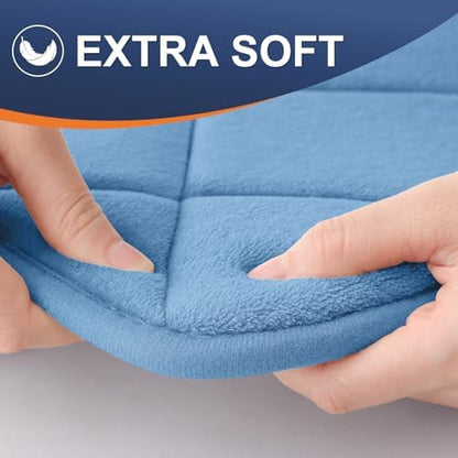 OLANLY Memory Foam Bath Mat 59x20, Ultra Soft and Absorbent Bathroom Rugs