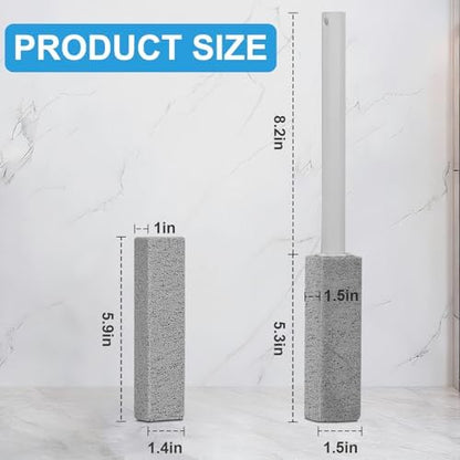 4 Packs Pumice Stone Toilet Bowl Cleaner, Pumice Stone for Cleaning, Powerfully Cleans Hard Water Rings, for Cleaning Toilets, Bathtubs, Grills, Swimming Pools, Sinks