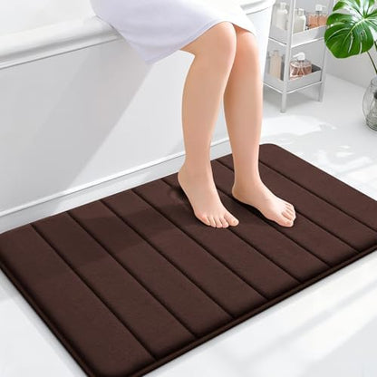 OLANLY Memory Foam Bath Mat 36x24, Super Soft and Absorbent Bathroom Rugs