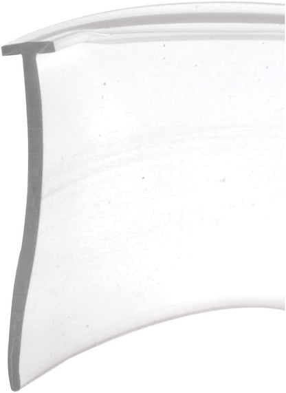 Prime-Line M 6211B Shower Door Bottom Sweep, Clear, 5/32 In. Tee Insert Shape, 1 In. Tall, 100 ft. (1 Roll)
