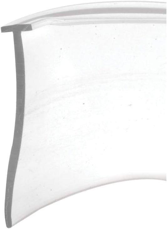 Prime-Line M 6211B Shower Door Bottom Sweep, Clear, 5/32 In. Tee Insert Shape, 1 In. Tall, 100 ft. (1 Roll)