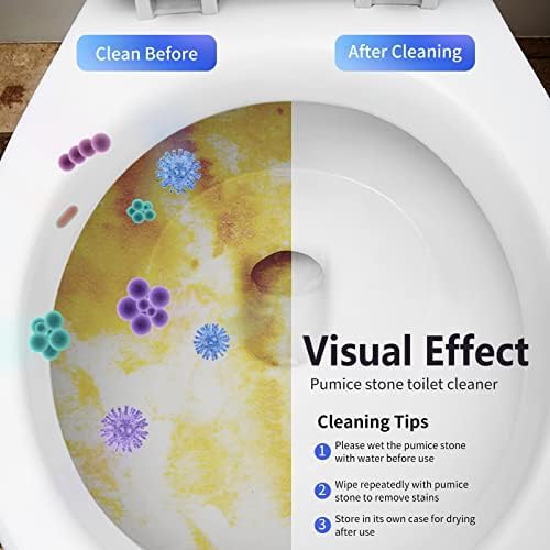 Laiyeoy Pumice Stone Toilet Bowl Cleaner, Hard Water Stain Remover