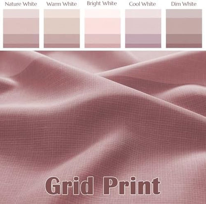 jinchan Ombre Dusty Pink Shower Curtain for Bathroom 70x72 Inch 12 Hooks