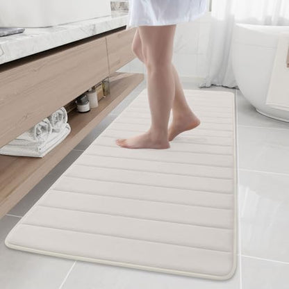 Buganda Memory Foam Bath Mat 70 x 24, Ultra Soft Absorbent Bathroom Rugs