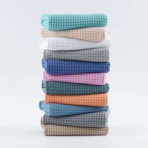 MICROFI New Microfiber Waffle Bath Towels, 3 Pieces, Oversized, Soft, Absorbent, Fast Drying, Lint Free, Includes Bath, Face and Hand Towels 430 GSM