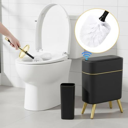 Black Bathroom Accessories Set - Black and Gold Bathroom Decor Plastic